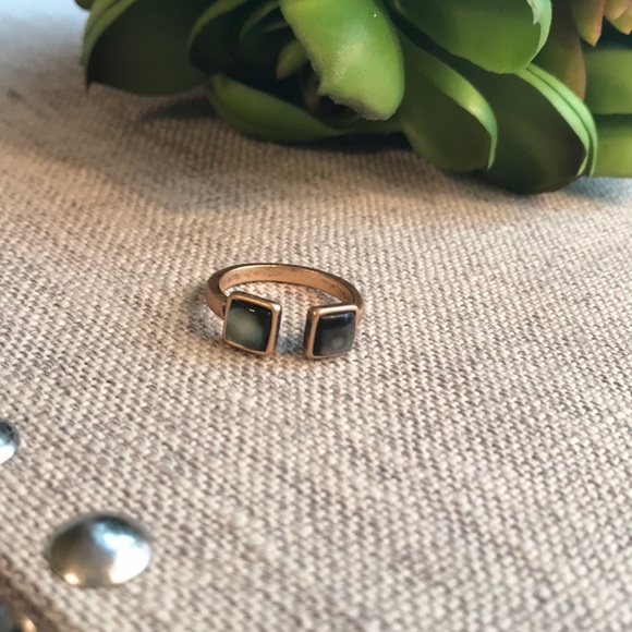 Jewelry - Beautiful Abalone Adjustable Gold Ring!